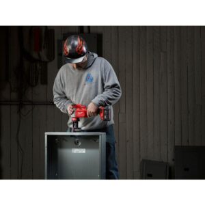 Milwaukee M18 18-Volt Lithium-Ion Force Logic Cordless 1/2 in. - 4 in. Knockout Tool Kit /W Bonus Impact Driver and Step Bits