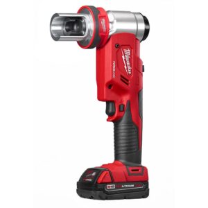 Milwaukee M18 18-Volt Lithium-Ion Cordless FORCE LOGIC 6 Ton Knockout Tool 1/2 in. to 2 in. Kit w/(1) 2.0 Ah Battery, Die Set