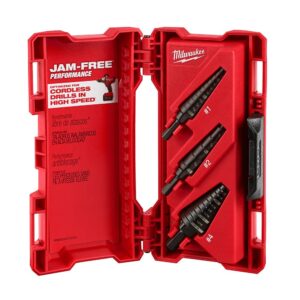 Milwaukee M18 18-Volt Lithium-Ion Cordless 1/2 in. to 4 in. Force Logic 6 Ton Knockout Tool Kit w/ Hammer Drill and Step Bits Set