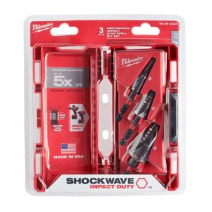 Milwaukee M18 18-Volt Lithium-Ion 1/2 in. to 4 in. Force Logic 6 Ton Cordless Knockout Tool Kit W/ Impact Driver & Step Bits