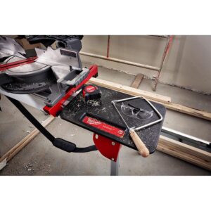 Milwaukee M18 FUEL 18-Volt Lithium-Ion Brushless Cordless 7-1/4 in. Dual Bevel Sliding Compound Miter Saw with Stand (Tool-Only)