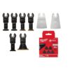 Milwaukee Oscillating Multi-Tool Blade Starter Kit with 3-1/2 in. Triangle Sandpaper Variety Pack (33-Piece)