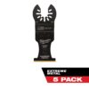 Milwaukee 1-3/8 in. Carbide Universal Fit Extreme Metal Cutting Oscillating Multi-Tool Blade (5-Pack)