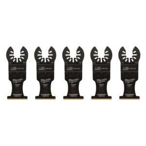 Milwaukee 1-3/8 in. Carbide Universal Fit Extreme Metal Cutting Oscillating Multi-Tool Blade (5-Pack)