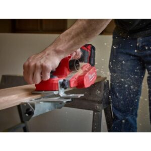Milwaukee M18 18-Volt Lithium-Ion 3-1/4 in. Cordless Planer Kit with One 3.0 Ah Batteries, Charger, Tool Bag