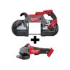 Milwaukee M18 FUEL 18-Volt Lithium-Ion Brushless Cordless Deep Cut Band Saw with M18 FUEL 4-1/2 in./5 in. Grinder