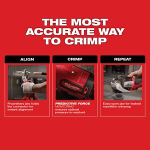 Milwaukee M18 18-Volt Lithium-Ion Cordless FORCE LOGIC 600 MCM Crimper Kit with 750 MCM Expanded Jaw
