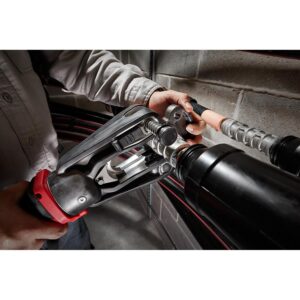 Milwaukee M18 18-Volt 15-Ton Lithium-Ion Cordless FORCE LOGIC Utility Crimper with 2-Batteries, Charger Tool Bag