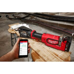 Milwaukee M18 18-Volt 15-Ton Lithium-Ion Cordless FORCE LOGIC Utility Crimper with 2-Batteries, Charger Tool Bag