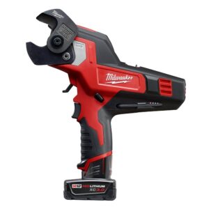 Milwaukee M12 12-Volt Lithium-Ion Cordless 600 MCM Cable Cutter Kit with One 3.0Ah Battery, Charger and Hard Case