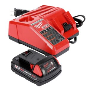 Milwaukee M18 18-Volt Lithium-Ion Cordless Cable Cutter with CU/AL Jaws with One 2.0 Ah Battery, Charger, Hard Case