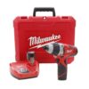 Milwaukee M12 12-Volt Lithium-Ion Cordless 1/4 in. Hex No-Hub Driver Kit W/ (2) 1.5Ah Batteries & Hard Case