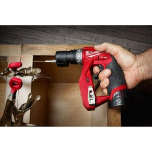 Milwaukee M12 FUEL 12-Volt Lithium-Ion Brushless Cordless 4-in-1 Installation 3/8 in. Drill Driver Kit with M12 Multi-Tool