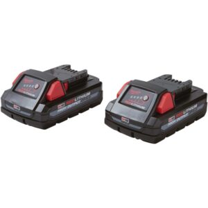 Milwaukee M18 18-Volt Lithium-Ion HIGH OUTPUT CP 3.0 Ah Battery Pack (2-Pack) w/9 in. 5 TPI AX Carbide Reciprocating Saw Blade
