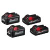 Milwaukee M18 18-Volt Lithium-Ion High Output 6.0Ah and 3.0Ah Battery Pack (4-Pack)