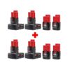 Milwaukee M12 12-Volt Lithium-Ion Compact and Extended Capacity Battery Combo with Four 2.0 Ah and Four 4.0 Ah Batteries