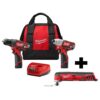 Milwaukee M12 12-Volt Lithium-Ion Cordless Drill Driver/Impact Driver Combo Kit (2-Tool) W/ M12 Oscillating Multi-Tool