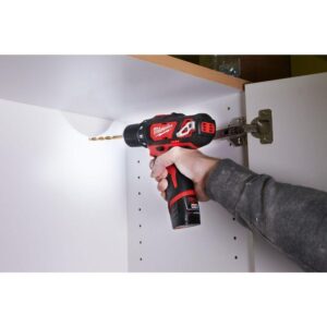 Milwaukee M12 12-Volt Lithium-Ion Cordless Drill Driver/Impact Driver Combo Kit (2-Tool) w/(2) 1.5Ah Batteries, Charger, Tool Bag