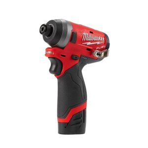 Milwaukee M12 FUEL 12-Volt Lithium-Ion Brushless Cordless Ratchet & Impact Combo Kit (3-Tool) with (2) 2.0Ah Battery & Charger