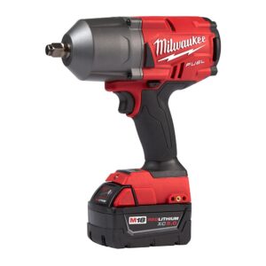 Milwaukee M18 FUEL 18-Volt Lithium-Ion Brushless Cordless 1/2 in. Impact Wrench with Friction Ring Kit with Free M18 Grease Gun