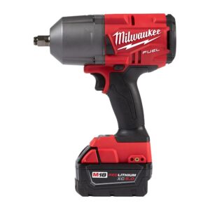 Milwaukee M18 FUEL 18-Volt Lithium-Ion Brushless Cordless 1/2 in. Impact Wrench with Friction Ring Kit with Free M18 Grease Gun