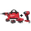 Milwaukee M18 FUEL 18-Volt Lithium-Ion Brushless Cordless Drywall Screw Gun Kit with M18 FUEL Impact Driver