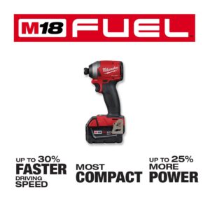 Milwaukee M18 FUEL 18-Volt Lithium-Ion Brushless Cordless Hammer Drill and Impact Driver Combo Kit (2-Tool) with Two 5Ah Batteries