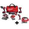 Milwaukee M18 FUEL 18-Volt Lithium-Ion Brushless Cordless Combo Kit (5-Tool) with M18 FUEL Cordless Jig Saw