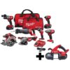 Milwaukee M18 FUEL 18-Volt Lithium-Ion Brushless Cordless Combo Kit (7-Tool) with M18 FUEL Compact Bandsaw