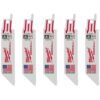 Milwaukee 4 in. 24 Teeth per in. Thin Metal Cutting SAWZALL Reciprocating Saw Blades(5 Pack)