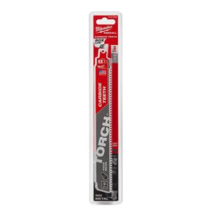 Milwaukee 9 in. 7 TPI TORCH Carbide Teeth Thick Metal Cutting SAWZALL Reciprocating Saw Blade (3 Pack)
