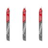 Milwaukee 9 in. 7 TPI TORCH Carbide Teeth Thick Metal Cutting SAWZALL Reciprocating Saw Blade (3 Pack)