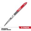 Milwaukee 12 in. 3 TPI Pruning Carbide Teeth Wood Cutting SAWZALL Reciprocating Saw Blade (3-Pack)