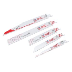Milwaukee SAWZALL Demolition Nail-Embedded Wood and Metal Cutting Bi-Metal Reciprocating Saw Blade Set (26 Piece)