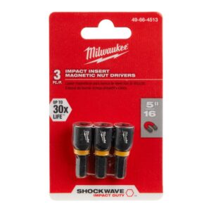 Milwaukee Shockwave 5/16 in. Insert Nut Driver (3-Pack)