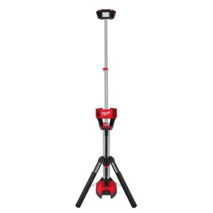 Milwaukee M18 18-Volt Lithium-Ion Cordless 6,000 Lumens Rocket Dual Power Tower Light with Charger (Tool-Only)