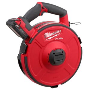 Milwaukee M18 Fuel 18-Volt Lithium-Ion Brushless Cordless Angler 240 ft. Steel Pulling Fish Tape Kit W/ (2) 2.0Ah Batteries