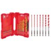Milwaukee SHOCKWAVE IMPACT DUTY Titanium Drill Bit Set W/ Carbide Hammer Drill Bit Kit (22-Piece)