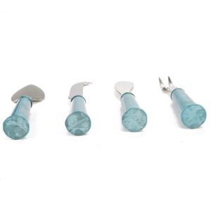 Mind Reader Cheese Knife 4 Piece Stainless Steel Cheese Knives with Cheese Utensil Set
