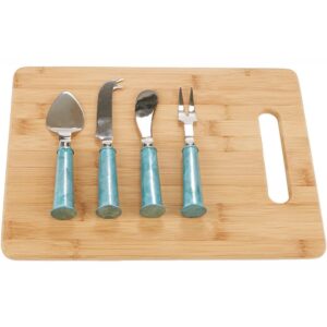 Mind Reader Cheese Knife 4 Piece Stainless Steel Cheese Knives with Cheese Utensil Set