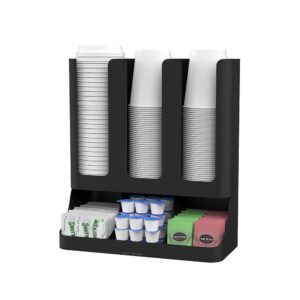 Mind Reader K-Cup Carousel and Coffee Black Capacity 30 Condiment/Cup Organizer