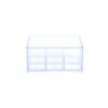 Mind Reader Acrylic Clear with Lid 6-Compartment Pantry Organizer For Kitchen Tea Bag Storage and Organizer Holder