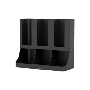 Mind Reader Condiment Organizer with 50 K-Cup Storage, Black