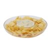 Mind Reader 13 in. x 2.25 in. Clear Acrylic Chip & Dip Bowl, Acrylic Tinted Snack Bowl, Kitchen, Countertop Bowl