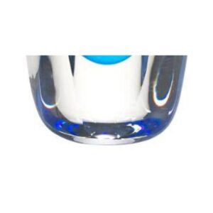 Badash Crystal 6 in. Rainbow Murano Style Art Glass Vase