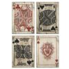 IMAX Leonato 18 in. H x 12.75 in. W Iron Playing Card Wall Decor (Set of 4)