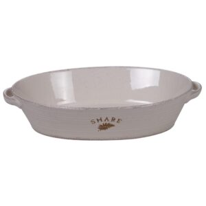 Certified International 2.5 Qt. Gather Multi-Colored Oval Baker