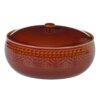 Certified International Multi-Colored 88 oz. Aztec Rust Bean Pot