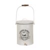 Glitzhome 13 in. H Farmhouse Enamel Metal Canister
