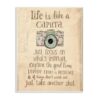 Stupell Industries 12.5 in. x 18.5 in. "Life Is Like A Camera Inspirational" by Katie Doucette Printed Wood Wall Art